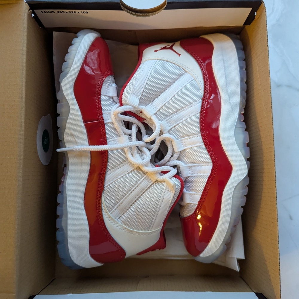 Air Jordan Kids 11 Retro Cherry Sneakers
